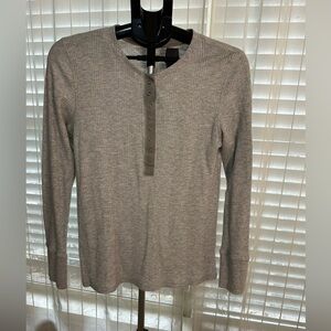 Aerie Gray ribbed knit thermal